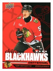 2025-26 Upper Deck Centennial Chicago Blackhawks 21 Tyler Bertuzzi