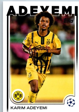fotbalová kartička 2024-25 Topps UEFA Club Competitions Flagship 105 Karim Adeyemi Borussia Dortmund