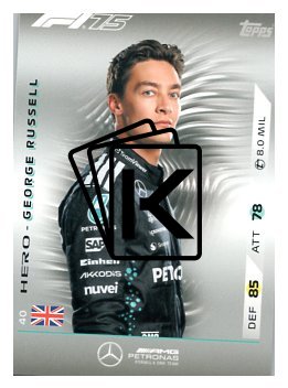 2025 Topps Turbo Attax F1 Mercedes AMG  40 George Russell