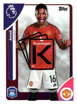 fotbalová kartička 2025-26 Topps  Premier League 211 Amad  (Manchester United)