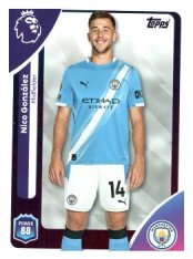 fotbalová kartička 2025-26 Topps  Premier League 187 Nico González (Manchester City)