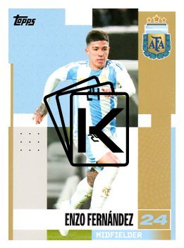 fotbalová kartička 2024-25 Topps Argentina Team Set 11 Enzo Fernández