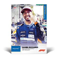 kartička Formule 1 Topps Now 2021 51 Daniel Ricciardo McLaren