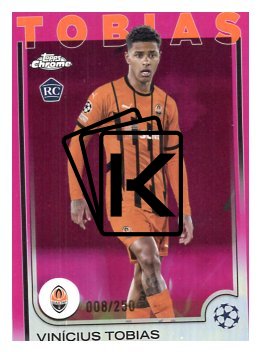 fotbalová kartička 2024-25 Topps Chrome 167 - Vinicius Tobias limit 008/250