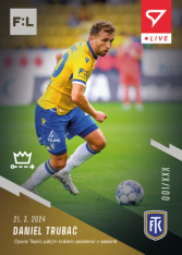 fotbalová kartička 2023-24 SportZoo Fortuna Liga Live L-32 Daniel Trubač FK Teplice