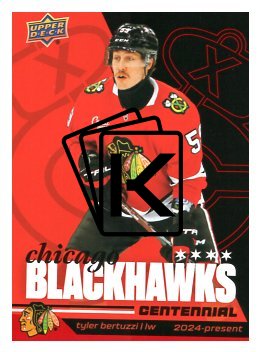 2025-26 Upper Deck Centennial Chicago Blackhawks 21 Tyler Bertuzzi