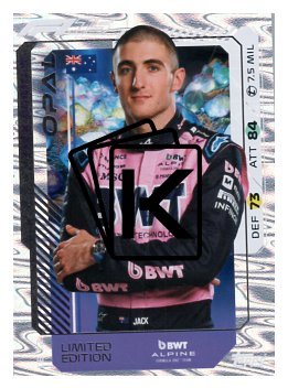 2025 Topps Turbo Attax F1 BWT Alpine Limited Edition Opal LE12 Jack Doohan
