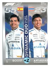 2025 Topps Turbo Attax F1 Williams Racing  87	Carlos Sainz / Alex Albon