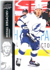 hokejová karta 2021-22 UD Series One 164 Mikhail Sergachev - Tampa Bay Lightning