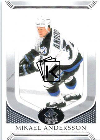 Hokejová karta 2020-21 Upper Deck SP Legends Signature Edition 95 Mikael Andersson - Tampa Bay Lightning