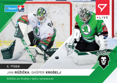 Hokejová kartička SportZoo 2021-22 Live L-023 Růžička Krošelj BK Mladá Boleslav
