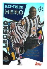 2025-26 Topps Champions League Historic Hat-Trick Heroes 26 Faustino Asprilla (Newcastle United)