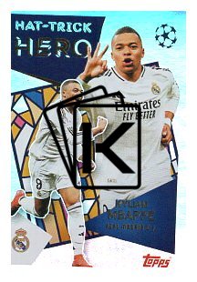 2025-26 Topps Champions League Historic Hat-Trick Heroes 41 Kylian Mbappé (Paris Saint-Germain)