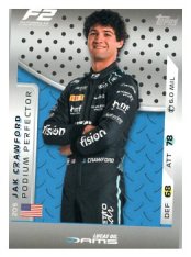 2025 Topps Turbo Attax F1 DAMS Lucas Oil F2 Podium Perfections HP 205 Jak Crawford