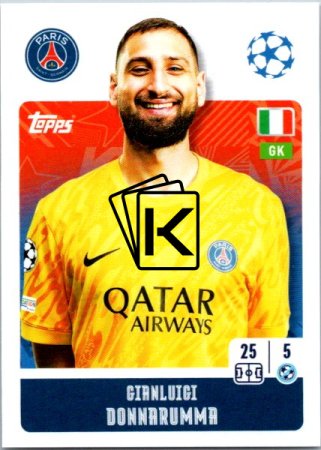 2024-25 Topps Champions League 285 Gianluigi Donnarumma (Paris Saint-Germain)