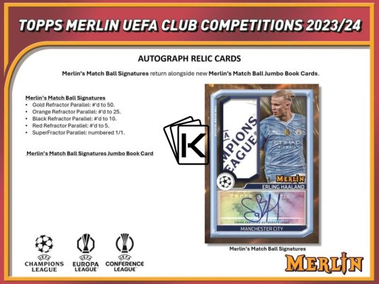 Předprodej 2023-24 Topps Merlin UEFA Club Competitions Hobby Box