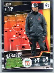 fotbalová kartička 2020-21 Topps Match Attax 101 Champions League 102 Jürgen Klopp Liverpool