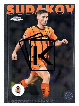 fotbalová kartička 2024-25 Topps Chrome 119 Georgiy Sudakov, FC Shakhtar Donetsk