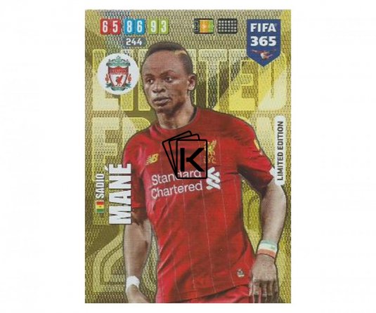 Fotbalová kartička Panini FIFA 365 – 2020 Limited Edition Sadio Mane FC Liverpool