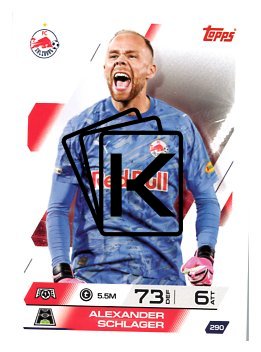 fotbalová kartička 2025-26 Topps Match Attax UCC 290 Alexander Schlager (FC Salzburg)