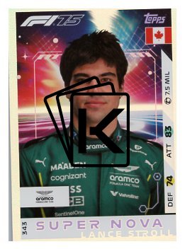 2025 Topps Turbo Attax F1 Aston Martin Supernova 343 Lance Stroll