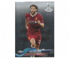 Fotbalová kartička Topps Chrome 2017-18 Champions League 19 Adam Lallana – Liverpool FC