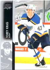 hokejová karta 2021-22 UD Series One 155 Torey Krug - St. Louis Blues