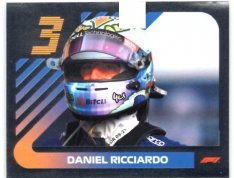 samolepka 2021 Topps Formule 1 Helmet 64 Daniel Ricciardo McLaren