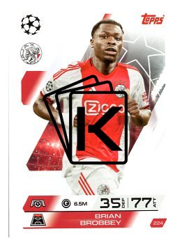 fotbalová kartička 2025-26 Topps Match Attax UCC 224 Brian Brobbey (AFC Ajax)
