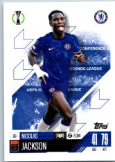 fotbalová kartička 2024-25 Topps Match Attax UEFA Club Competitions  99 Nicolas Jackson (Chelsea)