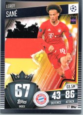 fotbalová kartička 2020-21 Topps Match Attax 101 Champions League 67 Leroy Sané FC Bayern München