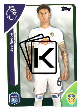 fotbalová kartička 2025-26 Topps  Premier League 327 Joe Rodon (Leeds United)