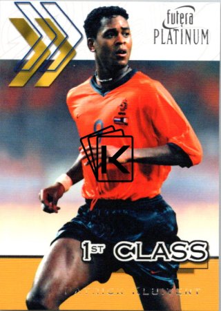 2001 Futera Platinum 1st Class 15 Patrick Kluivert Netherlands
