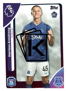 fotbalová kartička 2025-26 Topps  Premier League 136 Harrison Armstrong (Everton)  -  Rookie