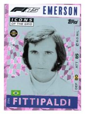 2025 Topps Turbo Attax F1  Icons of the Grid   296 Emerson Fittipaldi-Paralel Pink