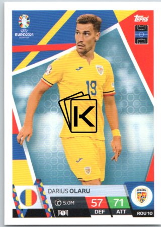 fotbalová karta Topps Match Attax EURO 2024 ROM10 Darius Olaru (Romania)
