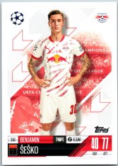 fotbalová kartička 2024-25 Topps Match Attax UEFA Club Competitions 243 Benjamin Sesko (RB Leipzig)