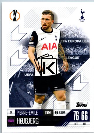 fotbalová kartička 2024-25 Topps Match Attax UEFA Club Competitions  75 Pierre-Emile Højbjerg (Tottenham Hotspur)