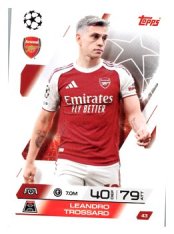 fotbalová kartička 2025-26 Topps Match Attax UCC 43 Leandro Trossard (Arsenal)