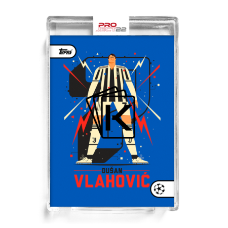 Fotbalová kartička Topps Project 22  Fotbalová kartička Topps Project 22  Project 22 Dusan Vlahovic by Neil Stevens  /658