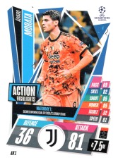 fotbalová kartička 2020-21 Topps Match Attax Champions League Extra Top Action Highlights AH1 Álvaro Morata Juventus