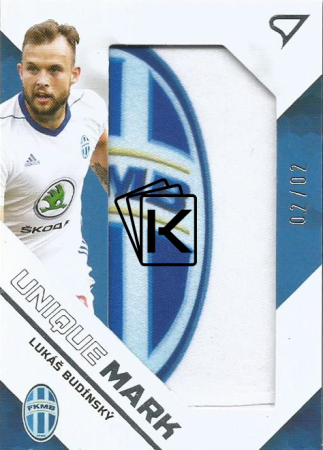 2020-21 SportZoo Fortuna Liga Unique  Mark UM17 Lukáš Budinský Team Logo 2/2 FK Mladá Boleslav