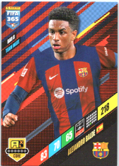 fotbalová karta Panini FIFA 365 2024 Adrenalyn BAR8 Alejandro Balde FC Barcelona Team Mate