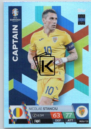 fotbalová karta Topps Match Attax EURO 2024 ROM13 Nicolae Stanciu (Romania)  -  Captain