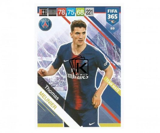 Fotbalová kartička Panini FIFA 365 – 2019 Team Mate 90 Presnel Kimpembe PSG