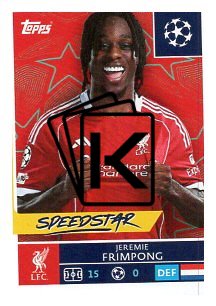 2025-26 Topps Champions League  Liverpool FC 257 Jeremie Frimpong