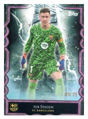 fotbalová kartička 2024-25 Topps FC Barcelona Fan Set Monolith MO-1 Marc Andre Ter Stegen /99 Pink Parallel