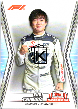 sběratelská karta F1 2023 NTCD-F17 Yuki Tsunoda Alphatauri