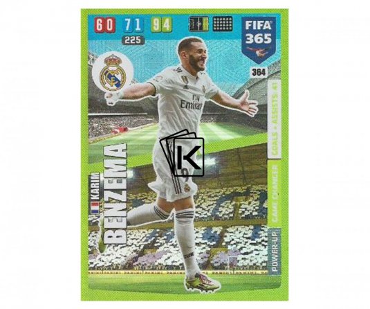 Fotbalová kartička Panini FIFA 365 – 2020 Game Changer 364 Karim Benzema