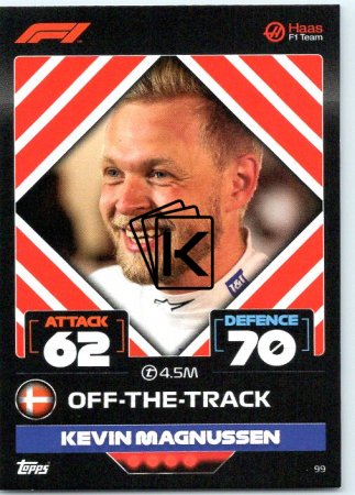 2022 Topps Formule 1 Turbo Attax 99 Kevin Magnussen (Haas)